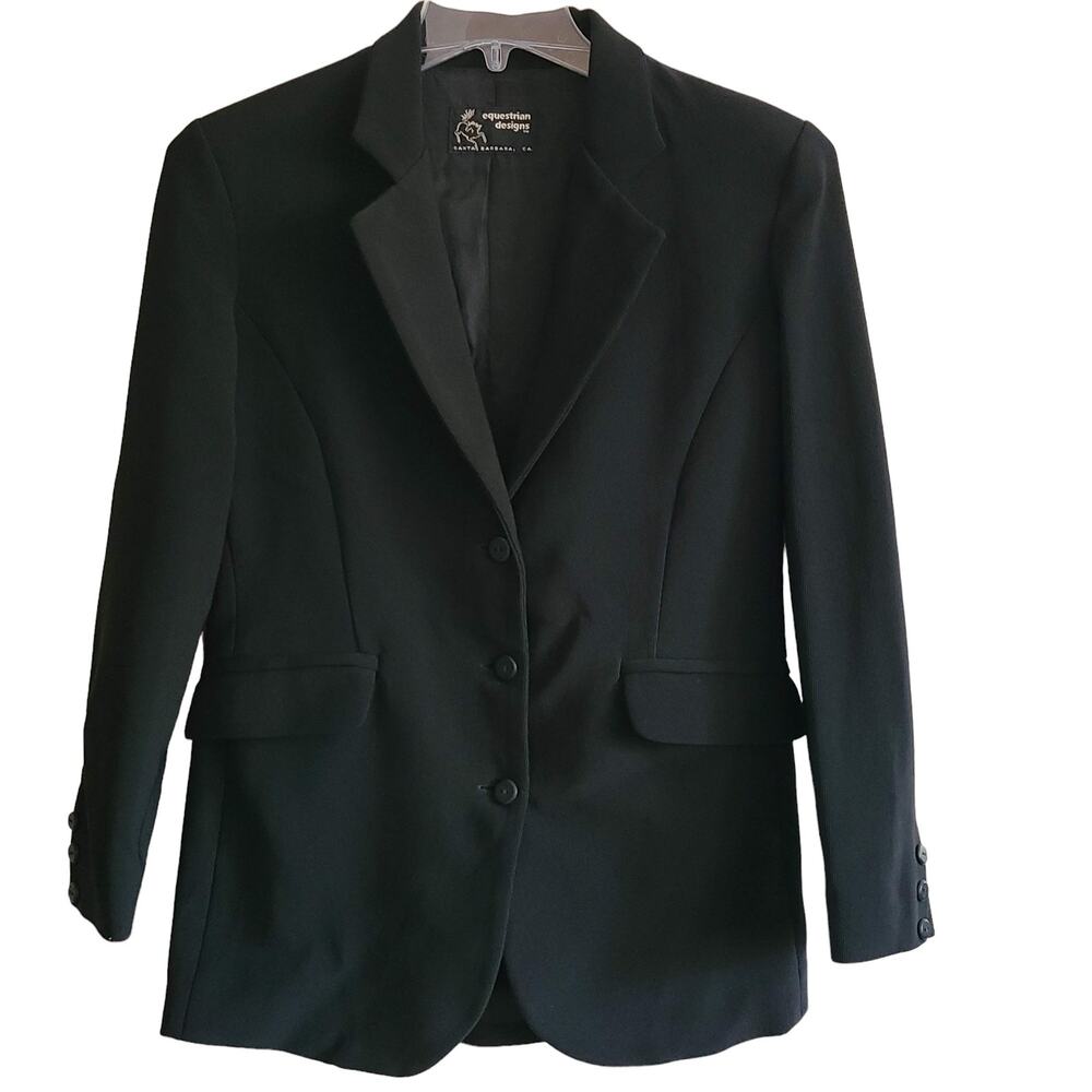 EQUESTRIAN‎ DESIGNS Single Breasted Dressage Competition Riding Jacket Small